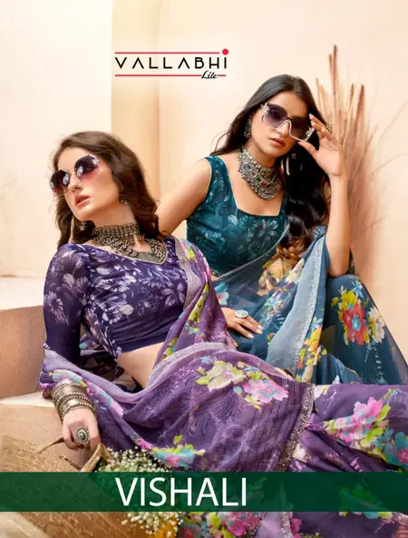 Vishali By Vallabhi Georgette Printed Daily Wear Saree Wholesale Price In Surat
